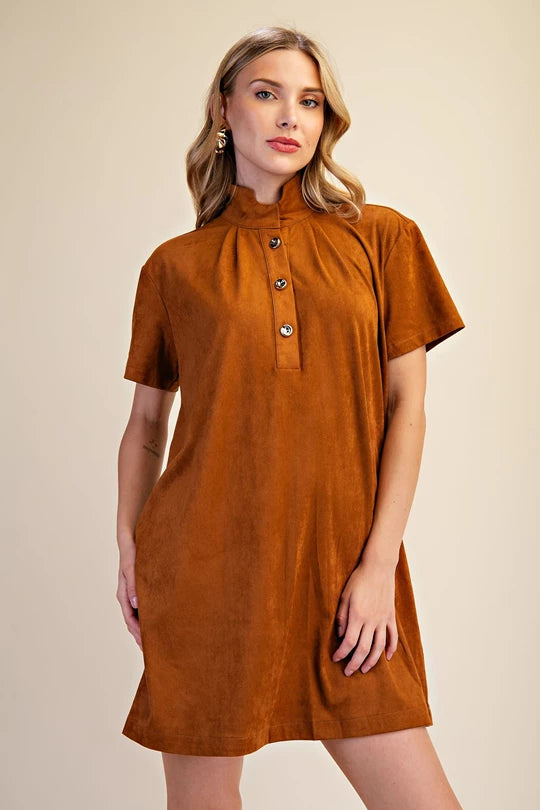 Button Down Mini Dress