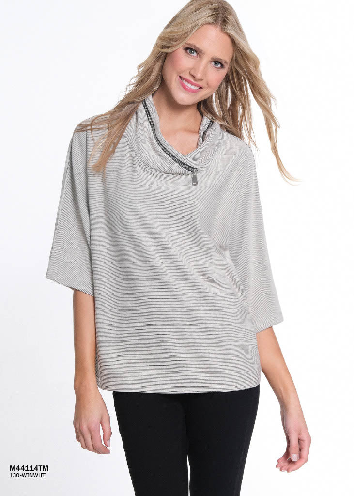 3/4 Sleeve Mock Neck Sweater