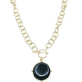 Open Chain w/ Circle Stone Necklace