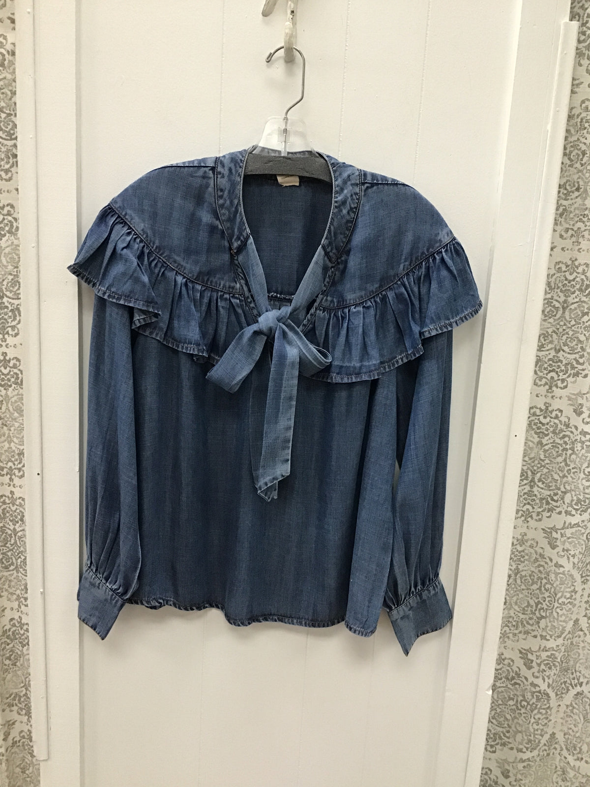 Denim Bow Top