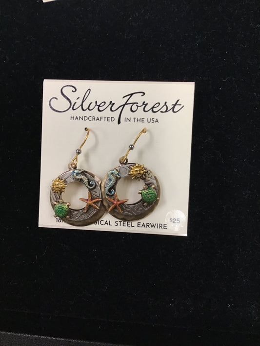 Silver Forest Earring
