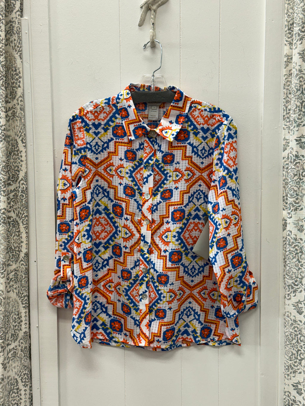 Roll Tab Button Up Front Shirt