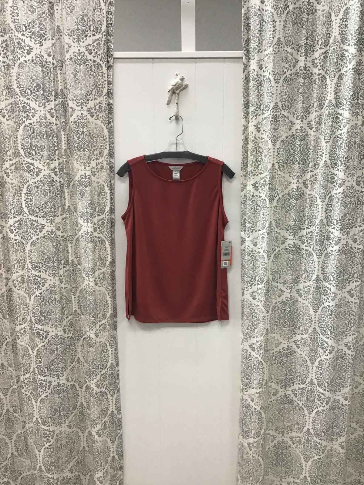 Hi Neck Knit Tank Top