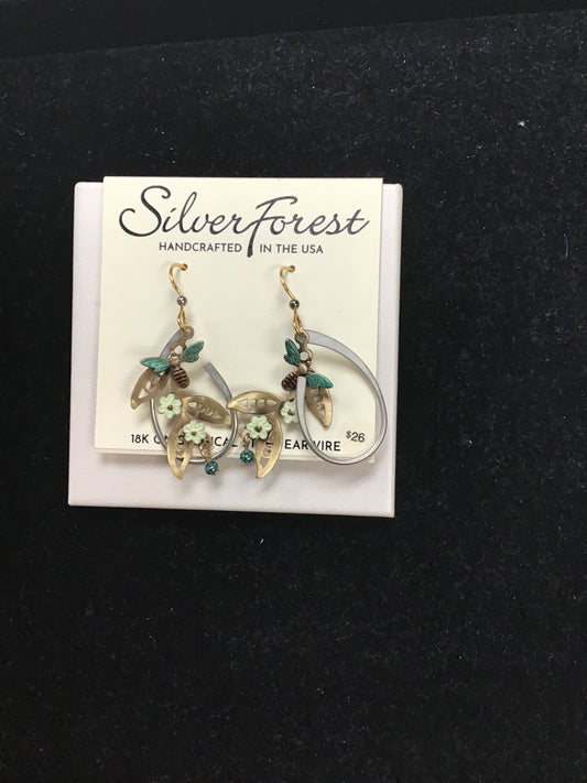 Silver Forest Earring