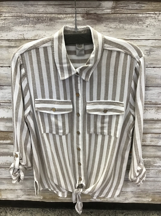 Roll Tab Long Sleeve Button Up Shirt