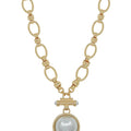 Large Pearl Toggle Jewelry Set