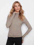 Jersey Long Sleeve Mock Neck Top