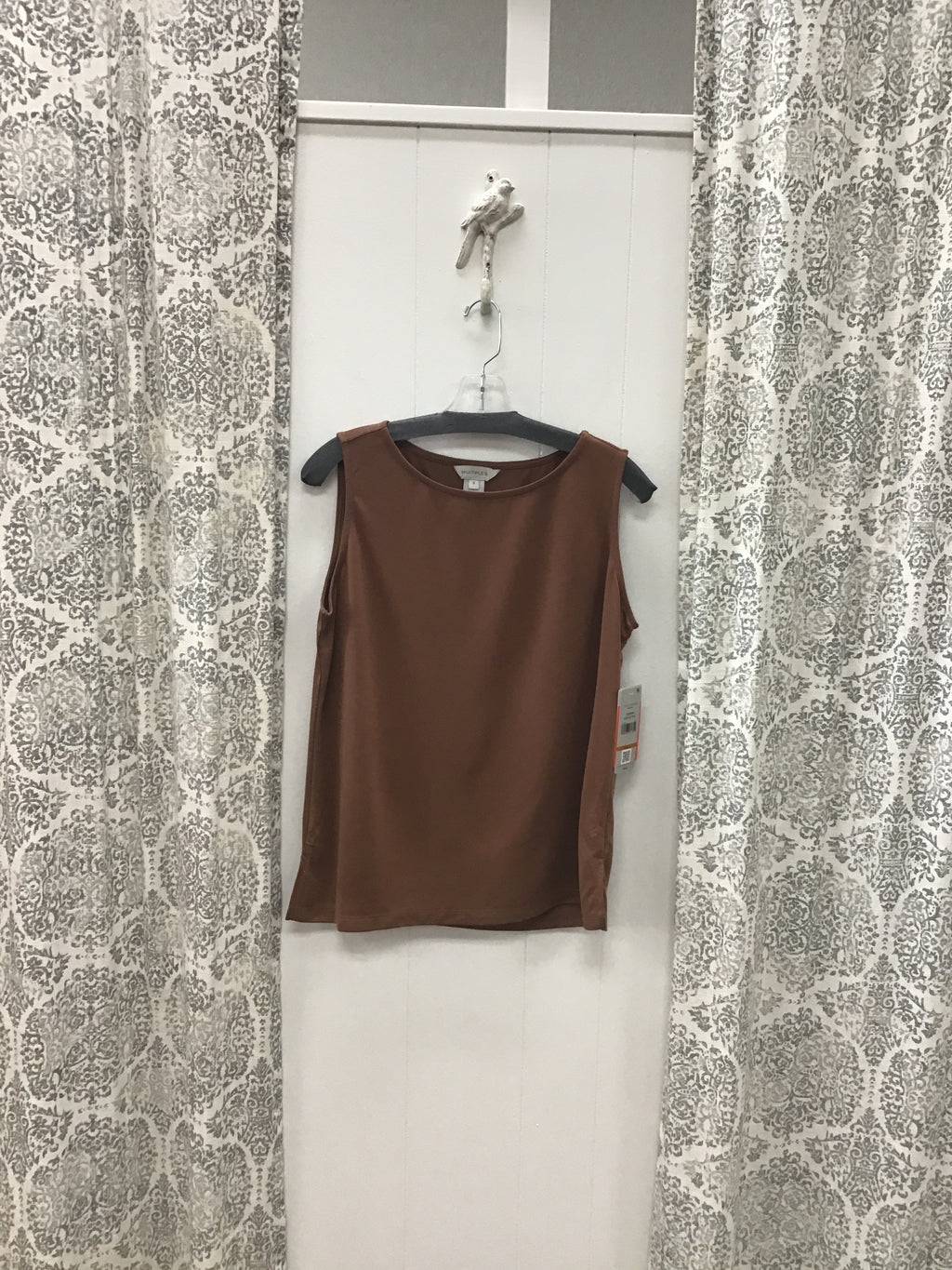 Hi Neck Knit Tank Top