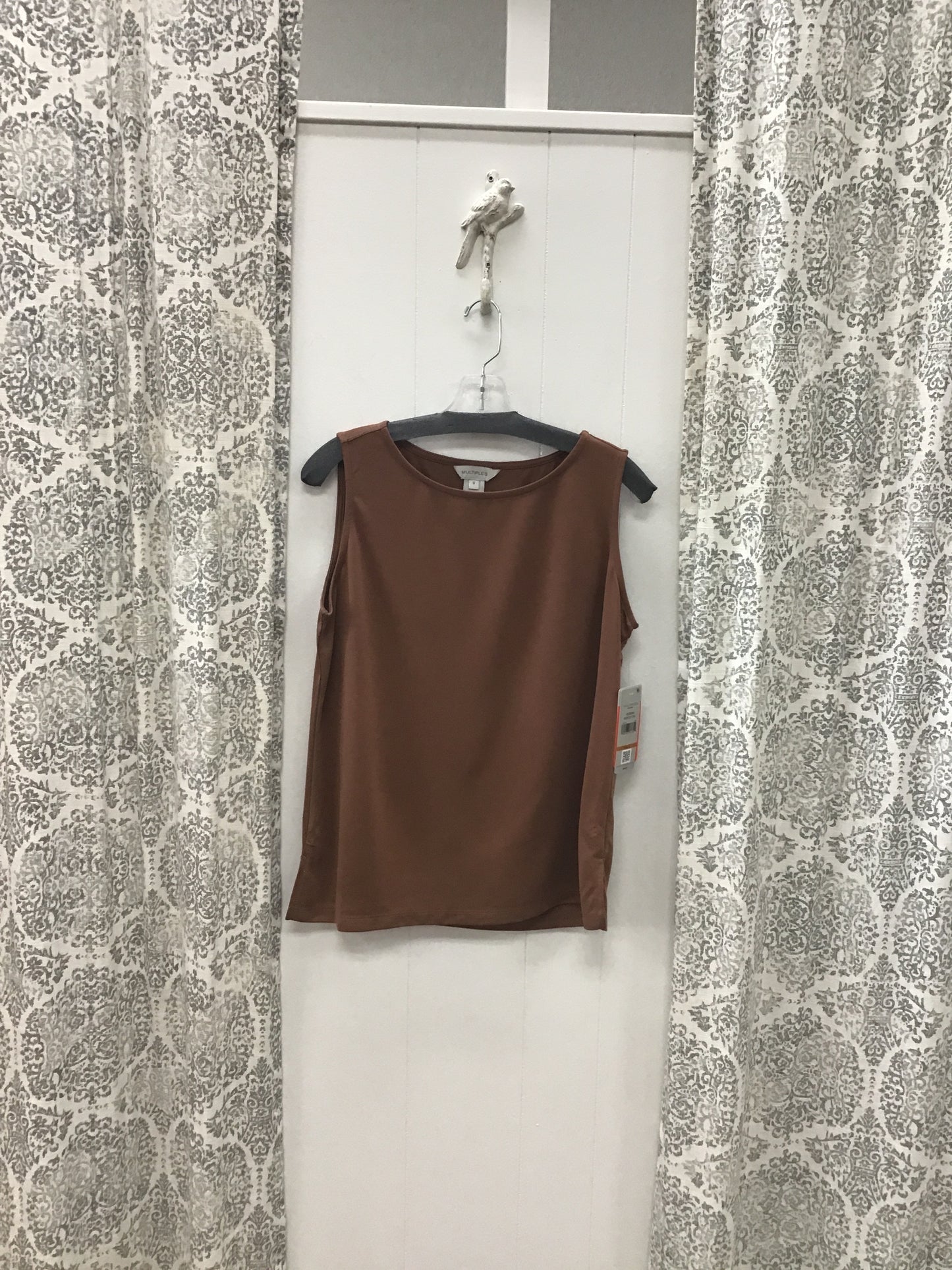 Hi Neck Knit Tank Top