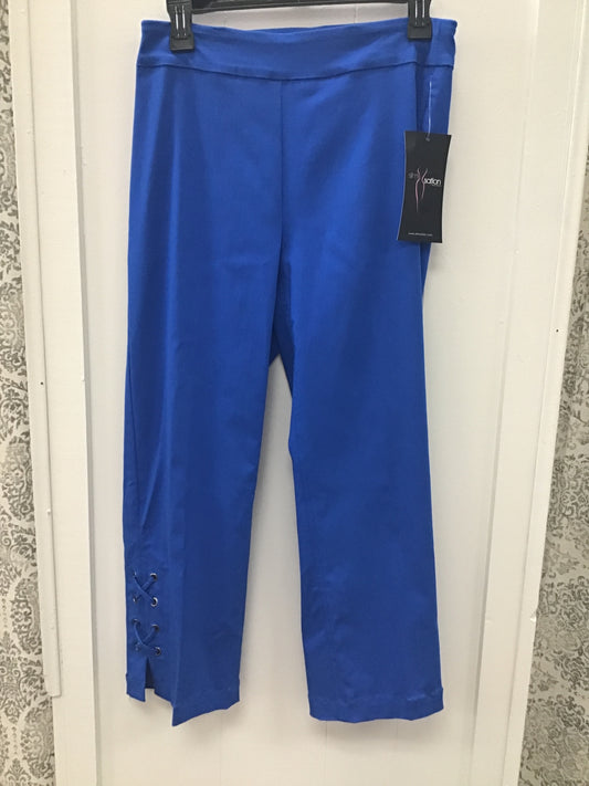 Pull On Crop Pant With X-Strap Vents On Ankle