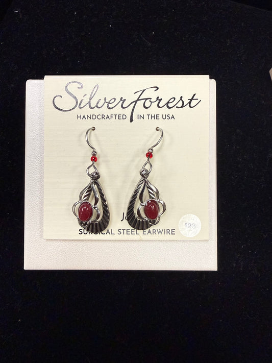 Silver Forest Earring
