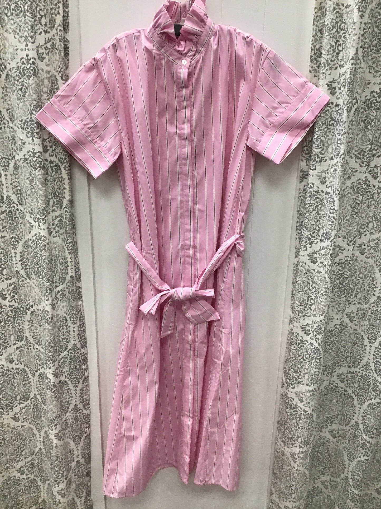 Midi Light Pink Stripe Dress