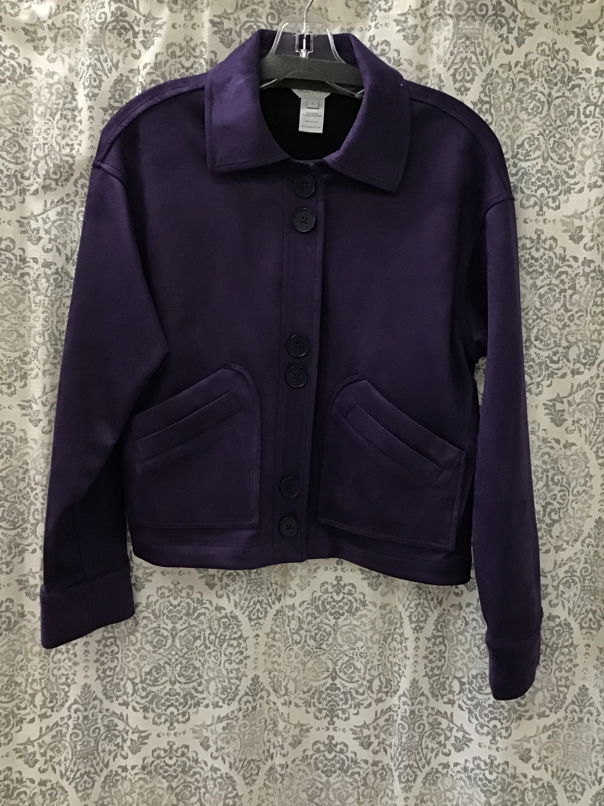 Knit Cuffed Buttoned Jacket