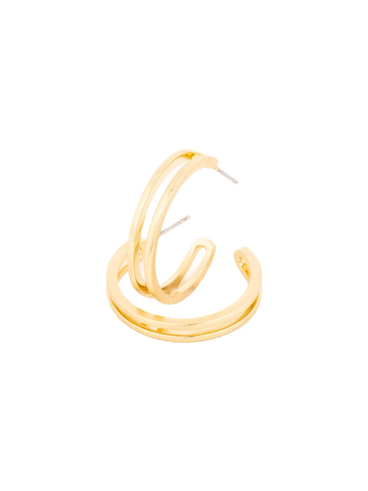 Raelynn Medium Gold Hoop Earrings