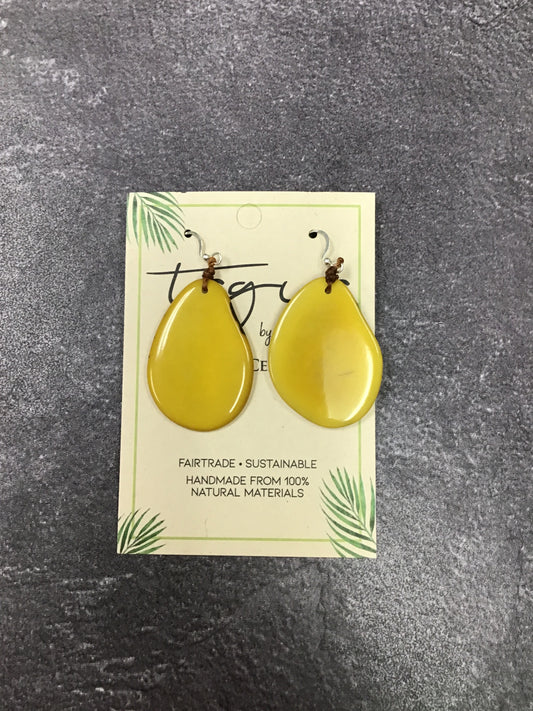 Tagua Amigas Yellow Earrings