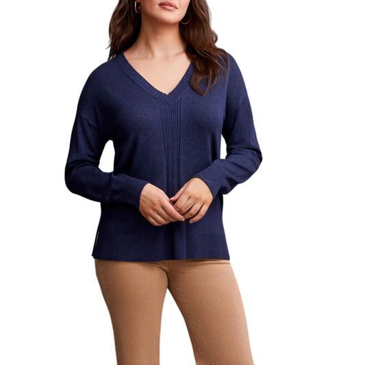 Long Sleeve V-Neck Sweater