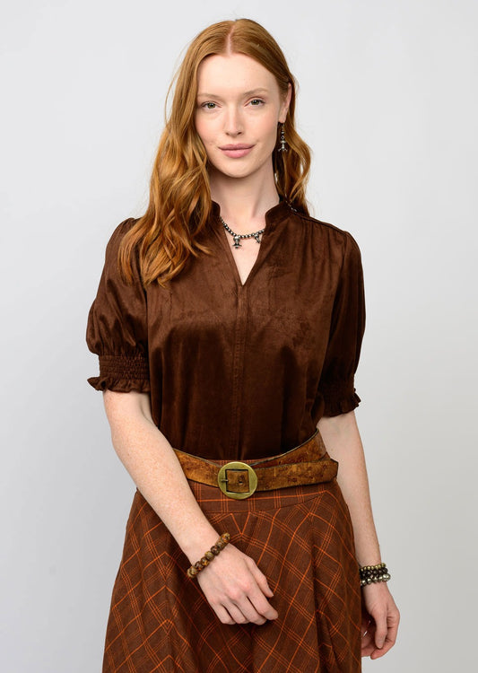 Suede Top