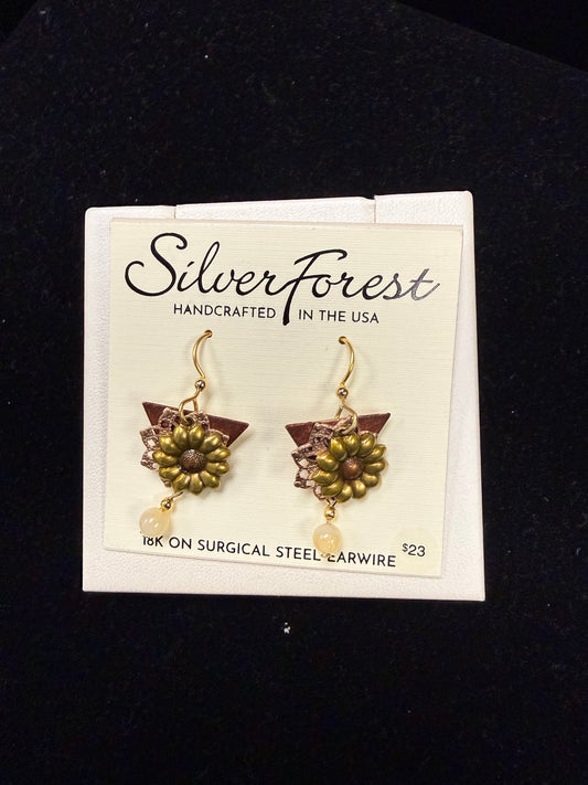 Silver Forest Earring