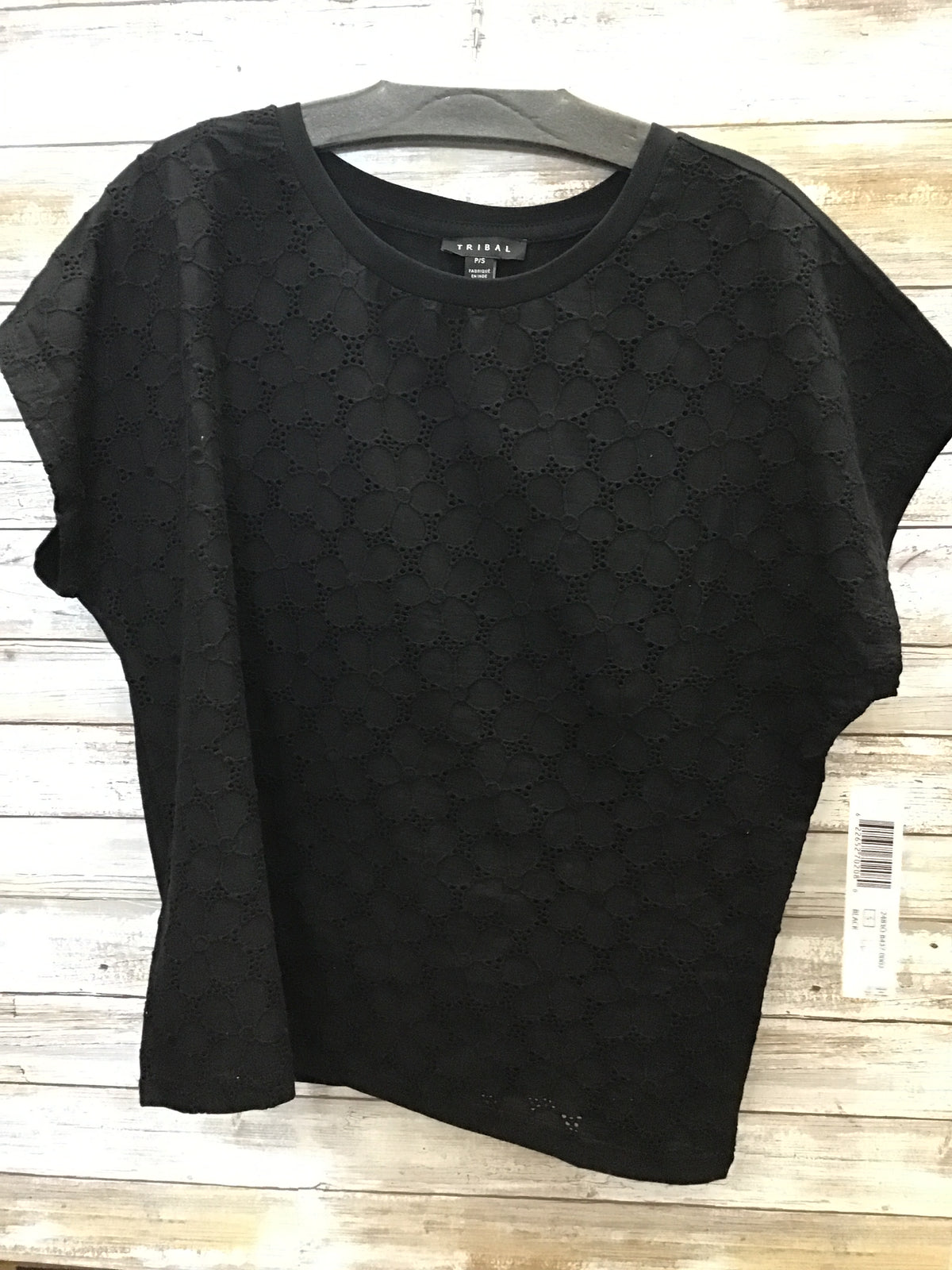 Cap Sleeve Crew Neck Top
