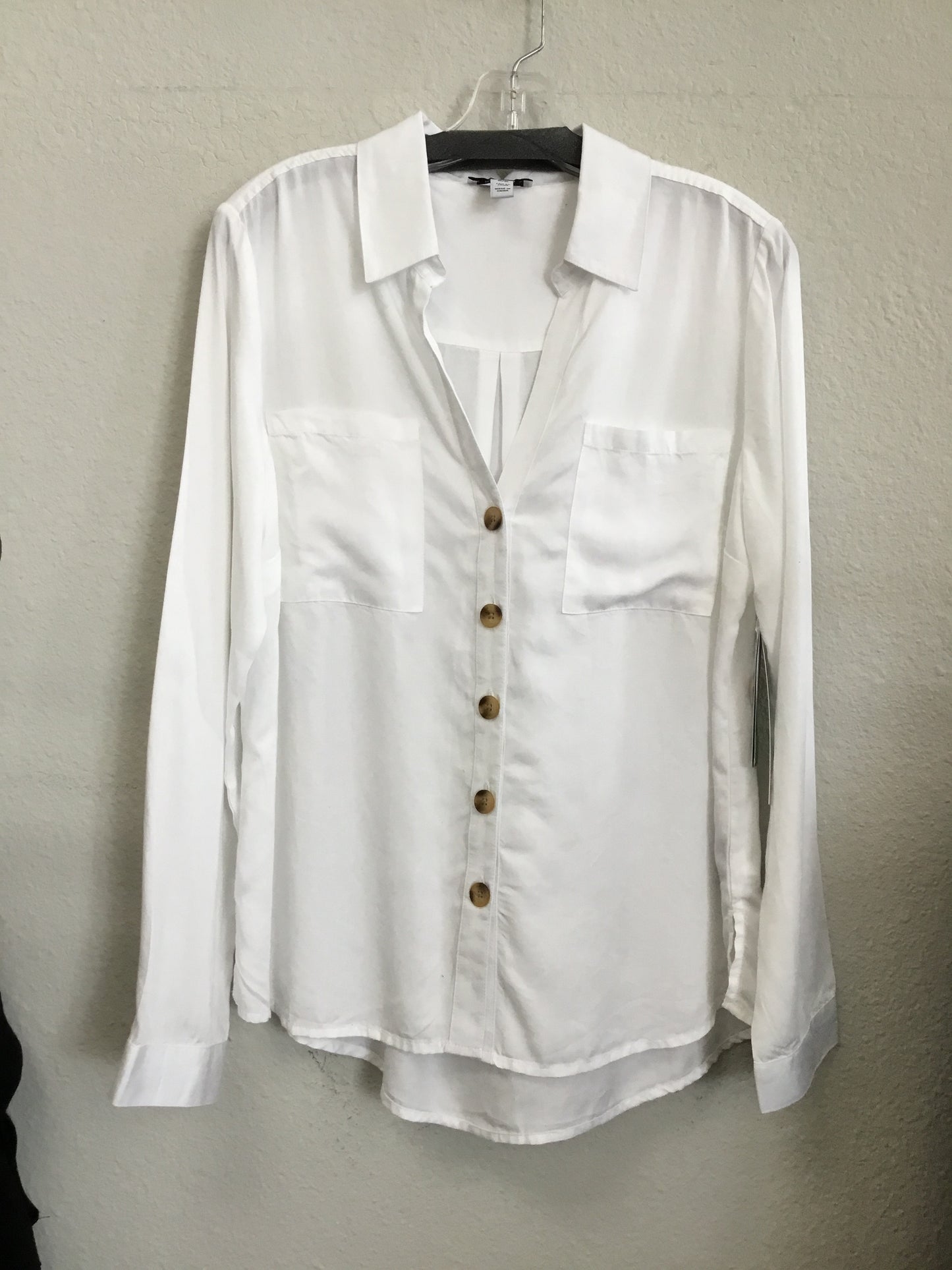 Tribal White Button Up Top