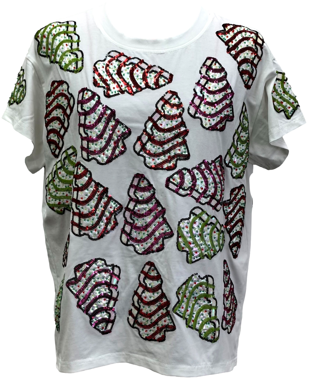White Little Debbie Trees Tee