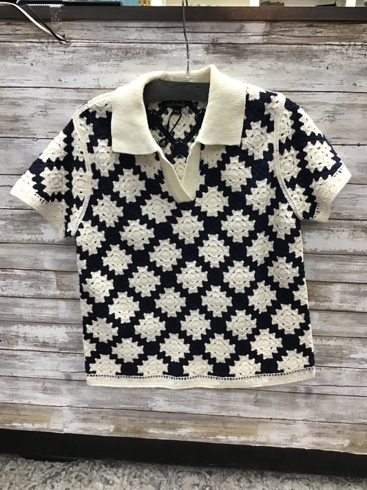 Collared Crochet Top