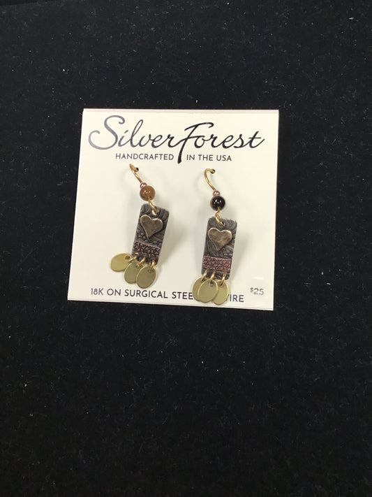Silver Forest Earring