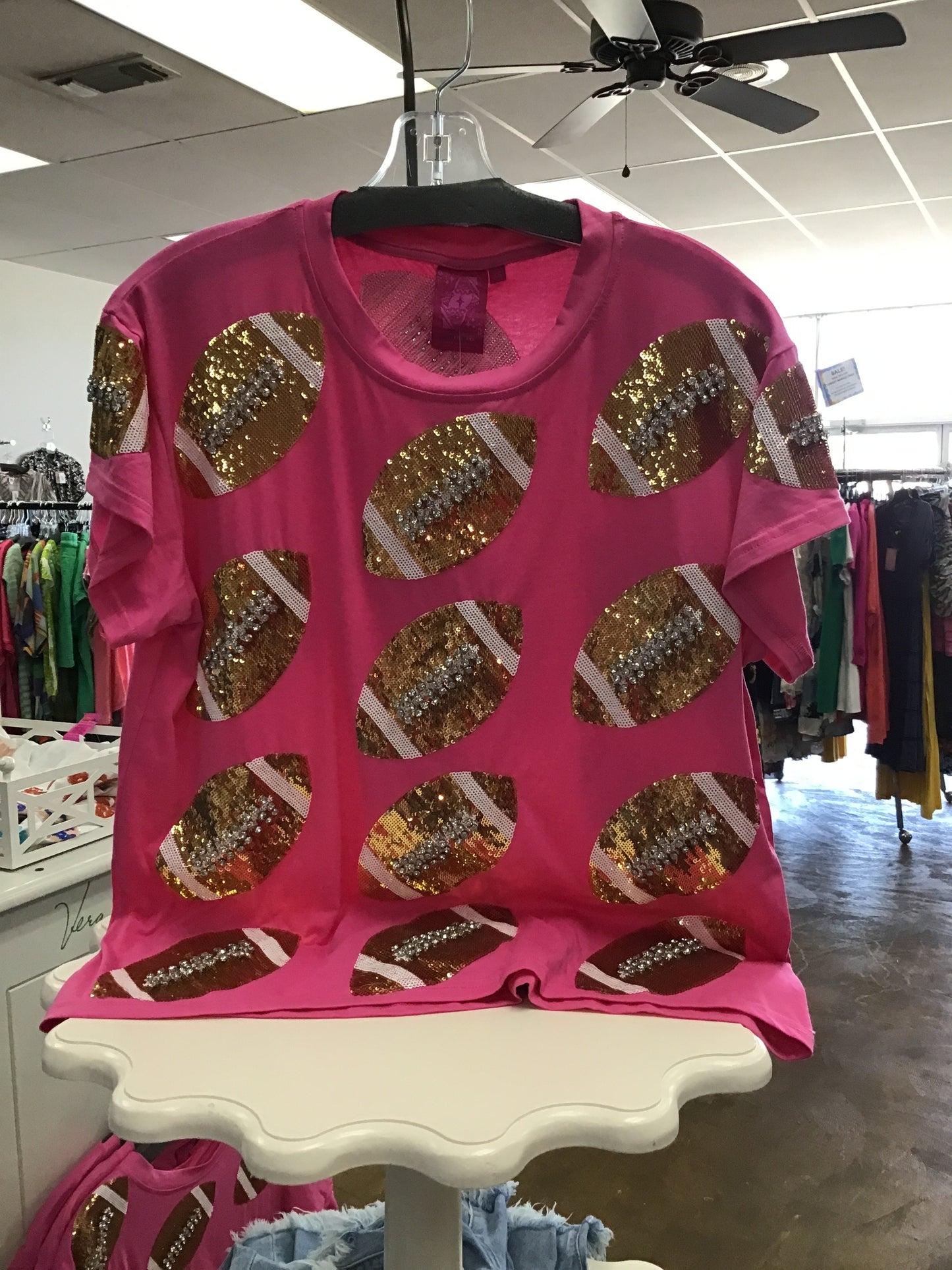 Queen Of Sparkles Football Top