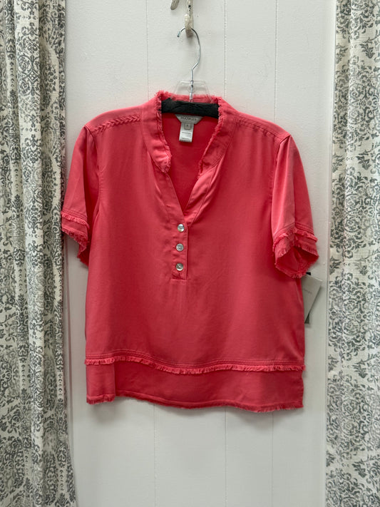 Fringe Hem Band Collar Top
