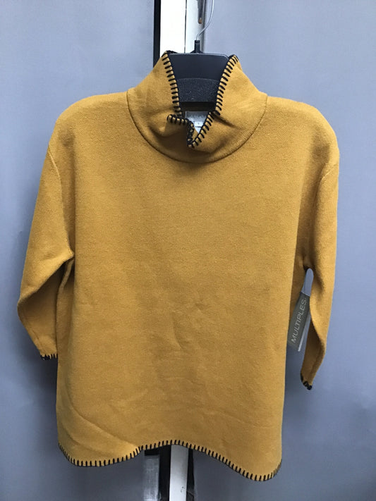 Multiples 3/4 Sleeve Mock Neck Sweater