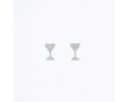 Silver Cocktail With Crystals