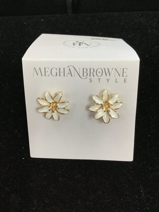 Pops White Earrings