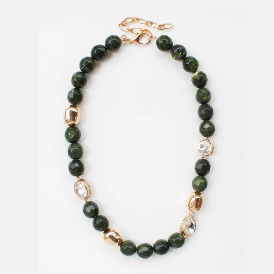 Natural Stone Beaded Necklace
