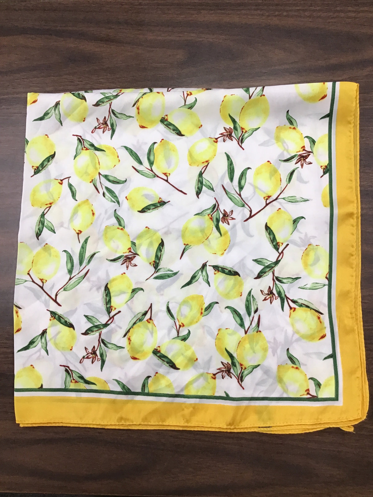 Lemon Silk Scarf