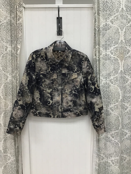 Chenille Burnout Button-Front Jacket