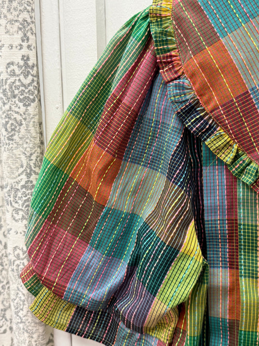 Blocks Of Plaid Top