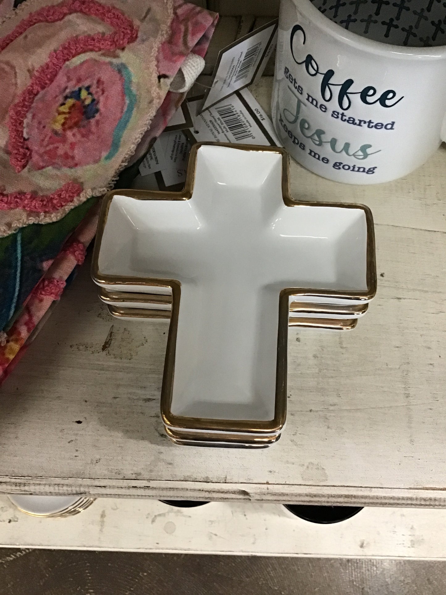 Cross Shaped Trinket Dish