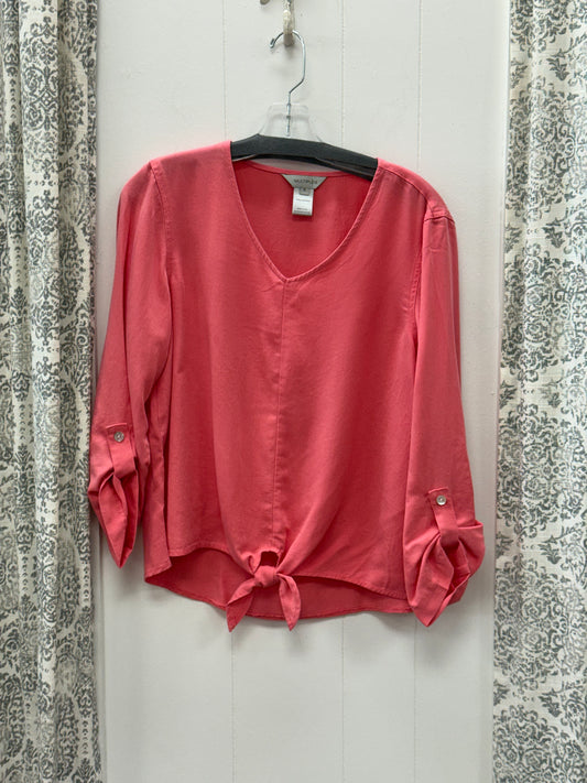 Roll Tab 3/4 Straight Sleeve Top