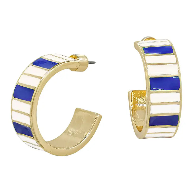 Gameday Emanel Striped Earrings