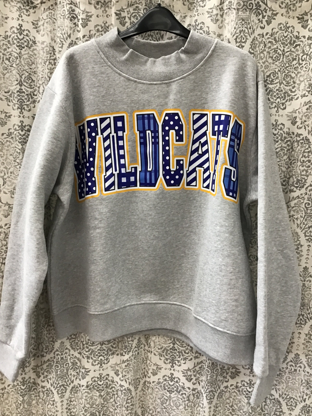 Wildcat Graphic Mock Neck Sweatshirt