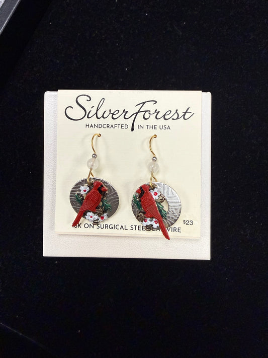 Silver Forest Earring