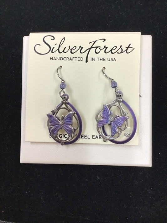 Silver Forest Earring