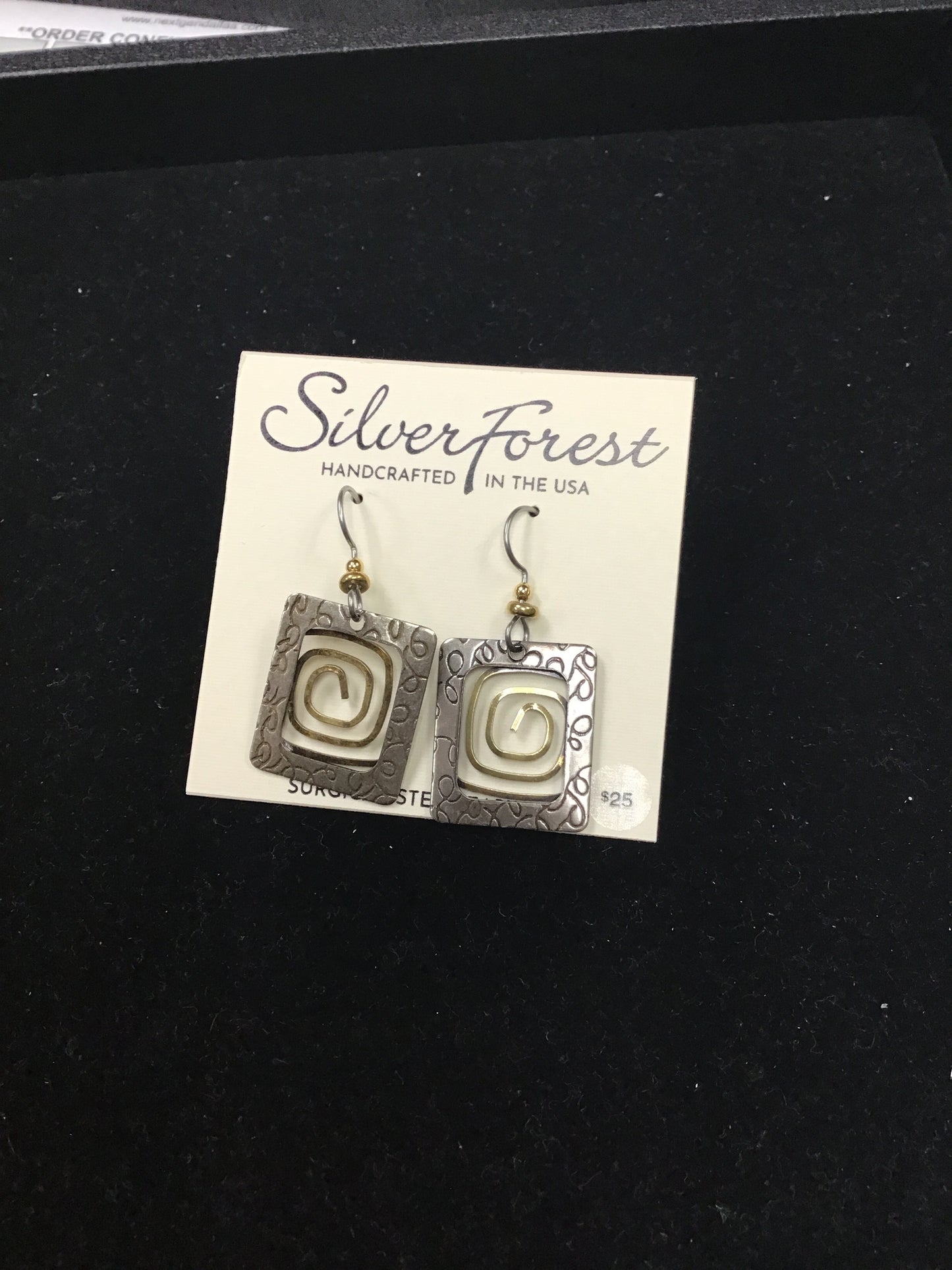 Silver Forest Earring