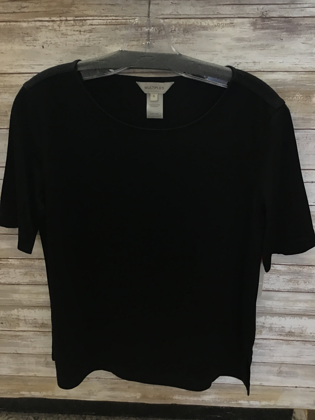 Elbow Sleeve Scoop Neck Top