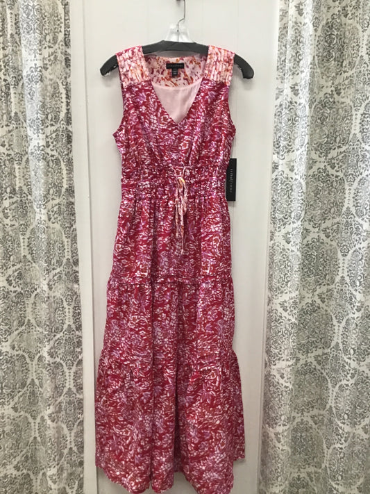Lined Maxi Dress With Waist Drawstring