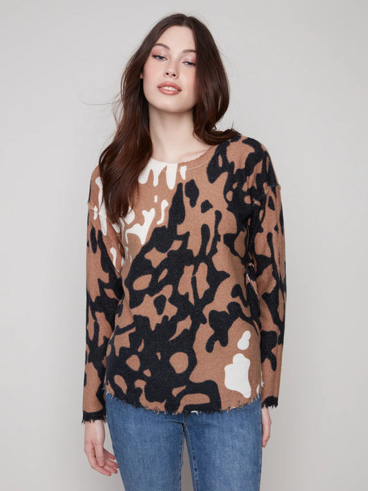Printed Reversible Sweater