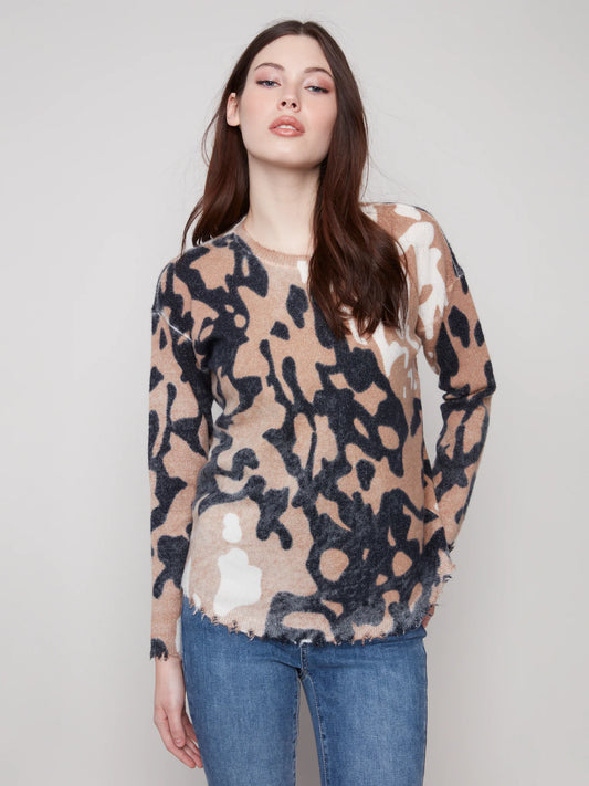 Printed Reversible Sweater