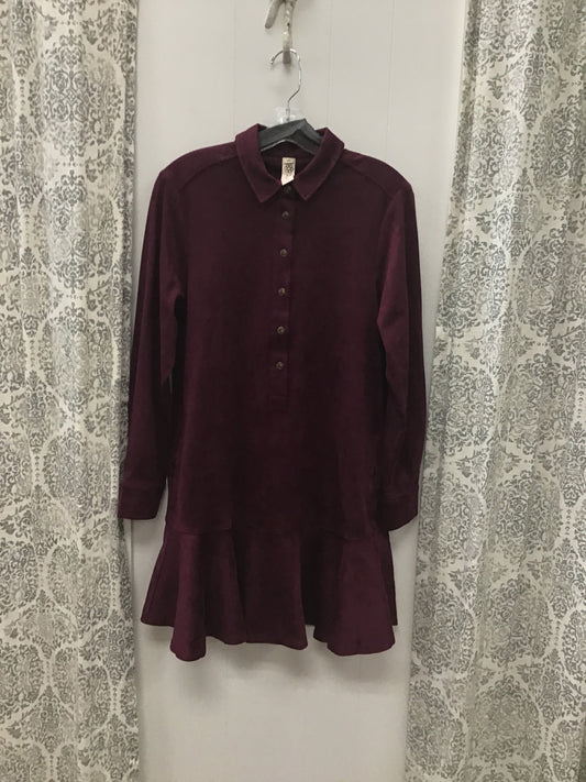 Suede Swing Shirtdress