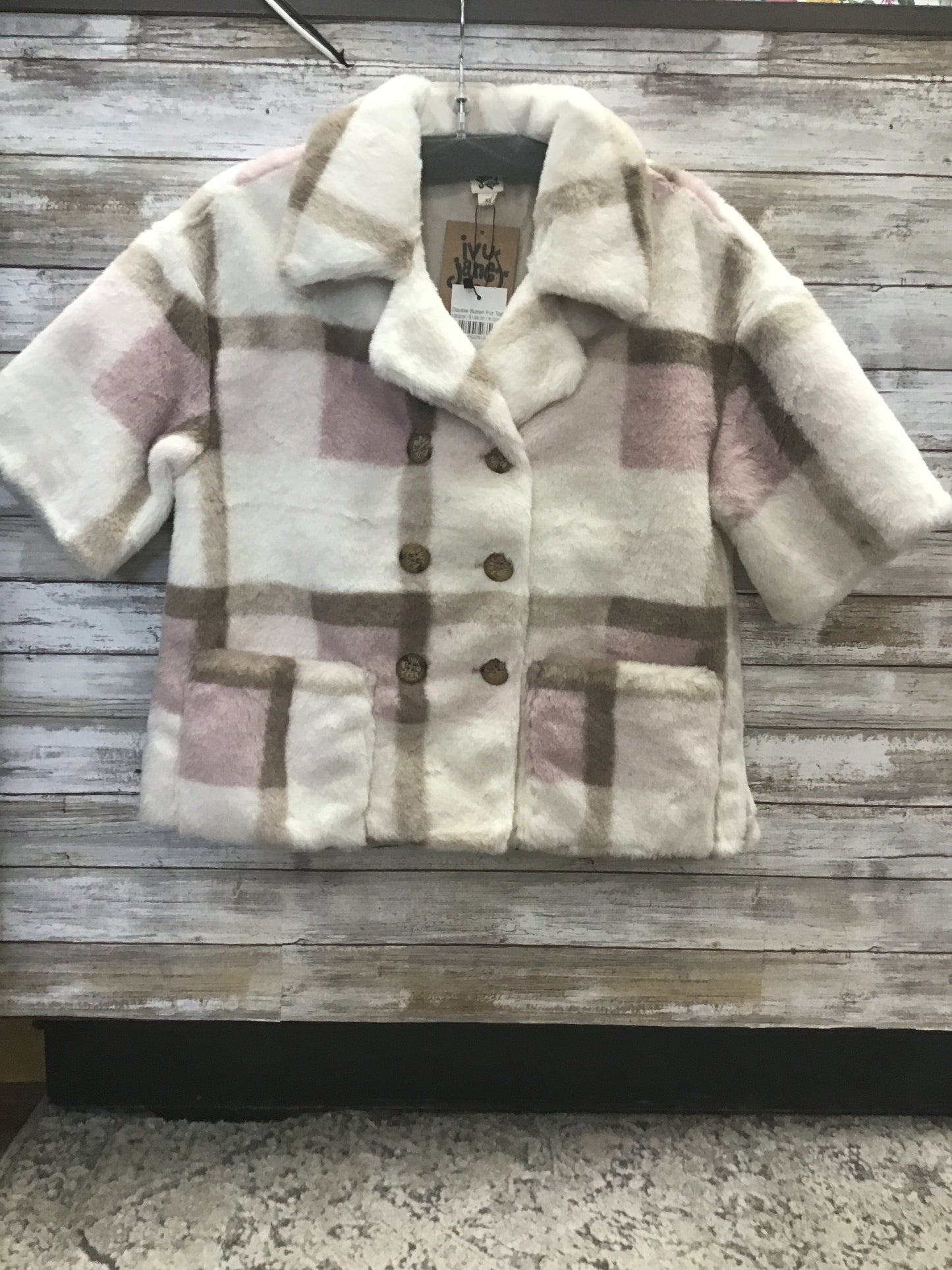 Double Button Fur Top