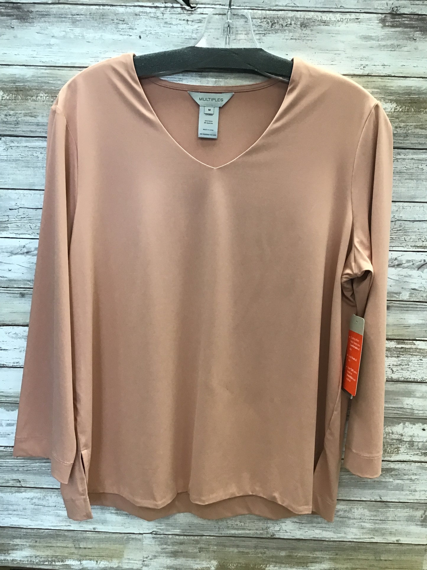 3/4 Sleeve V Neck Top